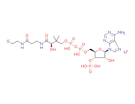 Molecular Structure of 18439-24-2 (COENZYME A TRILITHIUM SALT)