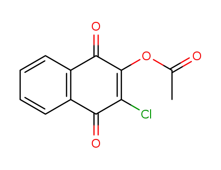 Molecular Structure of 17205-33-3 (3-chloro-1,4-dioxo-1,4-dihydronaphthalen-2-yl acetate)