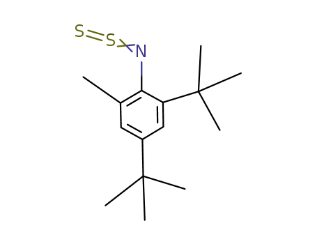 Molecular Structure of 58949-88-5 (Benzenamine, 2,4-bis(1,1-dimethylethyl)-6-methyl-N-sulfinothioyl-)