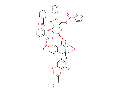 Molecular Structure of 134659-25-9 (C<sub>57</sub>H<sub>47</sub>ClO<sub>18</sub>)