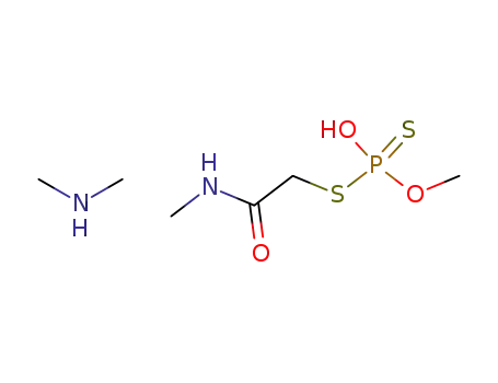Molecular Structure of 16284-76-7 (Dithiophosphoric acid O-methyl ester S-methylcarbamoylmethyl ester; compound with dimethyl-amine)