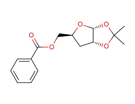 Molecular Structure of 4105-29-7 ([(3aR,5S,6aR)-2,2-dimethyltetrahydrofuro[2,3-d][1,3]dioxol-5-yl]methyl benzoate)