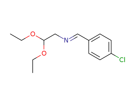 Molecular Structure of 101263-60-9 ((4-chloro-benzylidenamino)-acetaldehyde diethylacetal)