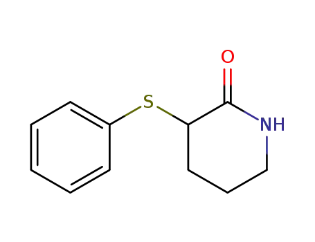 Molecular Structure of 104261-03-2 (3-(phenylthio)piperidin-2-one)