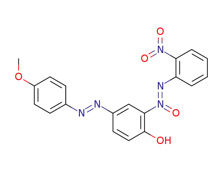 Molecular Structure of 120124-71-2 (4-methoxy-3'-(2''-nitrobenzene-α-azoxy)-4'-hydroxyazobenzene)