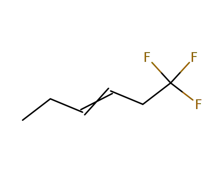 Molecular Structure of 53392-88-4 (1,1,1-trifluorohex-3-ene)