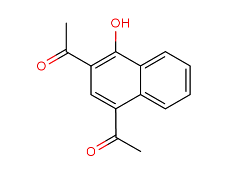 Molecular Structure of 4711-62-0 (Ethanone,1,1'-(4-hydroxy-1,3-naphthalenediyl)bis- (9CI))