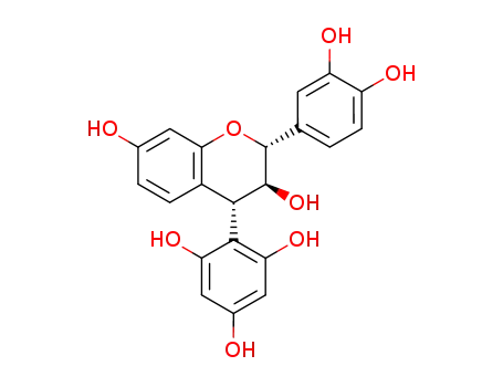 Molecular Structure of 69082-77-5 ((2R,3S,4S)-2,3-trans-3,4-trans-4-(2,4,6-trihydroxyphenyl)flavan-3,3',4',7-tetraol)