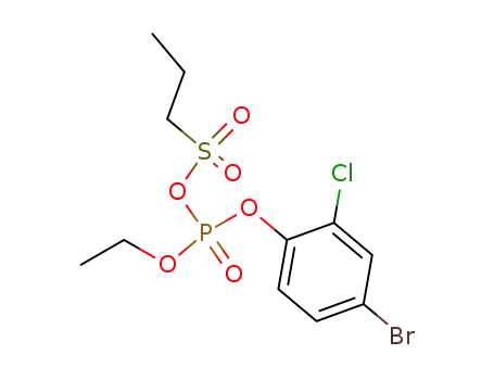 Molecular Structure of 80705-85-7 (C<sub>11</sub>H<sub>15</sub>BrClO<sub>6</sub>PS)