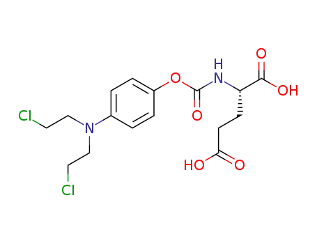 Molecular Structure of 156078-79-4 (L-Glutamic acid, N-[[4-[bis(2-chloroethyl)amino]phenoxy]carbonyl]-)