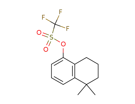Molecular Structure of 171979-71-8 (1,1-dimethyl-5-tetralyl trifluoromethanesulfonate)
