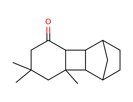 Molecular Structure of 64394-27-0 (decahydro-7,7,8a-trimethyl-1,4-methanobiphenylen-5(2H)-one)