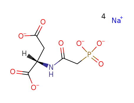Molecular Structure of 60342-56-5 (disodium N-(phosphonatoacetyl)aspartic acid)
