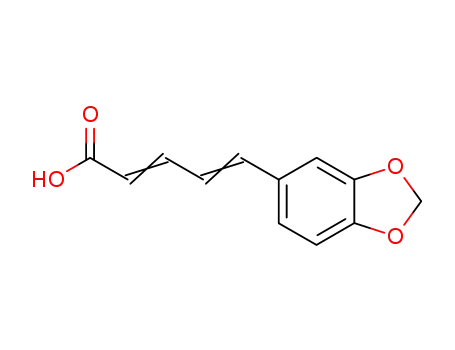 Molecular Structure of 5285-18-7 (5-(1,3-benzodioxol-5-yl)penta-2,4-dienoic acid)