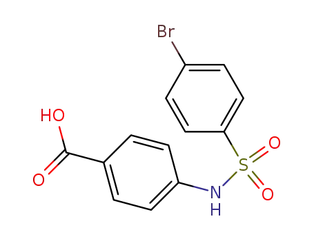Molecular Structure of 126145-99-1 (4-(4-BROMO-BENZENESULFONYLAMINO)-BENZOIC ACID)