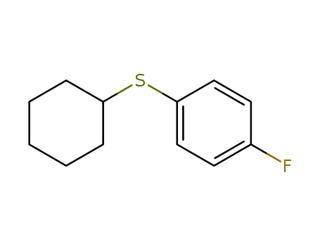 Molecular Structure of 61671-42-9 (Benzene, 1-(cyclohexylthio)-4-fluoro-)
