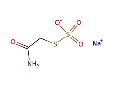 Molecular Structure of 18877-99-1 (sodium S-(carbamoylmethyl)thiosulfate)