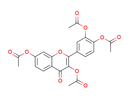 Molecular Structure of 114840-33-4 (3,3′,4′,7-tetraacetoxyflavone)