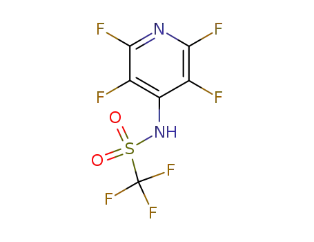 Molecular Structure of 128812-95-3 (perfluoro-<N-(4-pyridyl)methanesulphoneamide>)