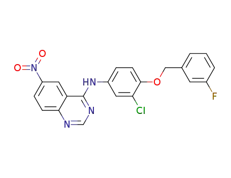 [3-chloro-4-(3-fluoro-benzyloxy)-phenyl]-(6-nitro-quinazolin-4-yl)-amine