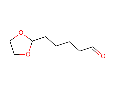 Molecular Structure of 33875-22-8 (2-(5-oxopentyl)-1,3-dioxolane)