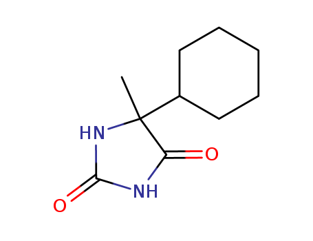 6326-77-8,5-CYCLOHEXYL-5-METHYLIMIDAZOLIDINE-2,4-DIONE,5-methyl-5-cyclohexylhydantoin;2,5-cyclohexyl-5-methyl;5-Cyclohexyl-5-methyl-imidazolidin-2,4-dion;5-Cyclohexyl-5-methylhydantoin;5-cyclohexyl-5-methyl-imidazolidine-2,4-dione;4-Cyclohexyl-4-methyl-2.5-dioxo-imidazolidin;