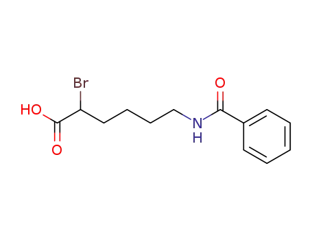 6-(benzoylamino)-2-bromohexanoic acid