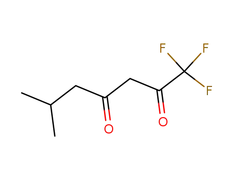 Molecular Structure of 461-92-7 (1,1,1-TRIFLUORO-6-METHYLHEPTANE-2,4-DIONE)