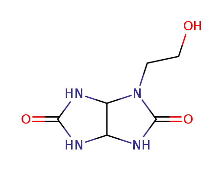 Molecular Structure of 125577-52-8 (2-(2-hydroxyethyl)-2,4,6,8-tetraazabicyclo[3.3.0]octane-3,7-dione)