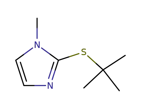 Molecular Structure of 79487-94-8 (2-tert-butylthio-1-methyl-1H-imidazole)