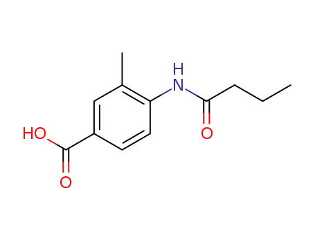 Molecular Structure of 1016696-74-4 (N-butyryl-4-amino-3-methylbenzoic acid)