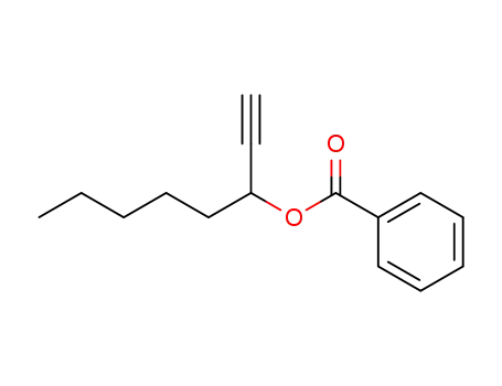 Molecular Structure of 196302-07-5 (oct-1-yn-3-yl benzoate)