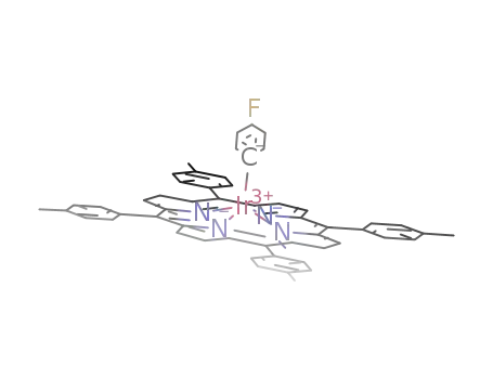 Molecular Structure of 1280227-56-6 ([Ir(5,10,15,20-tetra-p-tolylporphyrinato dianion)(4-fluorophenyl)])