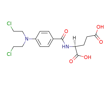 Molecular Structure of 3086-06-4 (4-N-bis(2-chloroethyl)aminobenzoylglutamic acid)