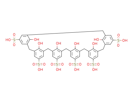 Molecular Structure of 102088-39-1 (4-SULFOCALIX[6]ARENE)