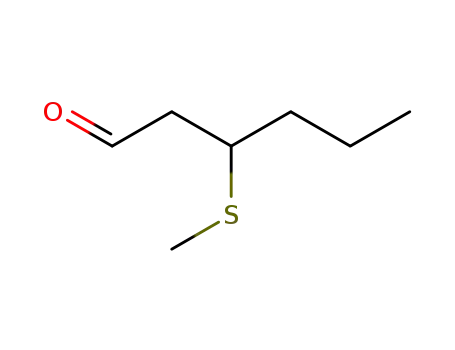 Molecular Structure of 38433-74-8 (3-(Methylthio)hexanal)