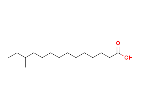 Molecular Structure of 5502-94-3 (12-METHYLTETRADECANOIC ACID)