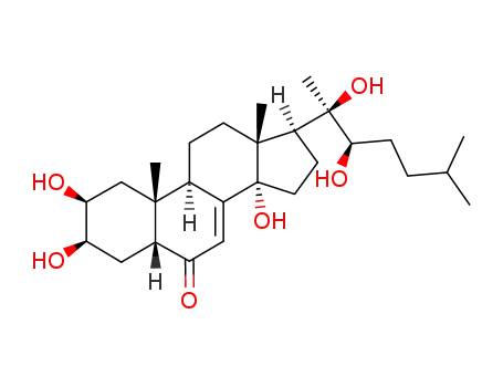 Molecular Structure of 13408-56-5 (PONASTERONE A)