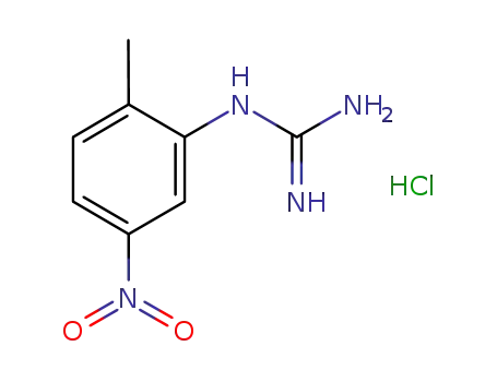 Molecular Structure of 1207534-99-3 (N-(2-methyl-5-nitrophenyl)guanidinium hydrochloride)