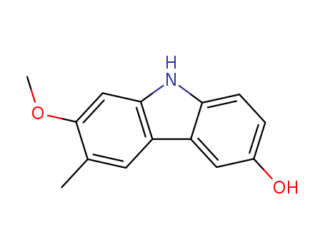 58005-42-8,7-methoxy-6-methyl-9H-carbazol-3-ol,7-Methoxy-6-methyl-9H-carbazol-3-ol;glycozolidal;6-hydroxy-2-methoxy-3-methyl-9H-carbazole;