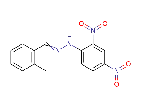 Molecular Structure of 1773-44-0 (O-TOLUALDEHYDE 2,4-DINITROPHENYLHYDRAZONE)