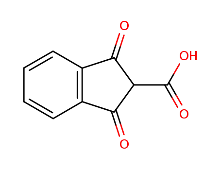 Molecular Structure of 7033-76-3 (1H-Indene-2-carboxylic acid, 2,3-dihydro-1,3-dioxo-)