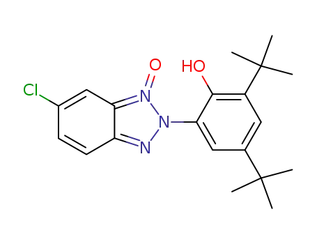 Molecular Structure of 84755-45-3 (2-(6-chloro-1-oxido-2H-benzotriazol-2-yl)-4,6-bis(1,1-dimethylethyl)phenol)