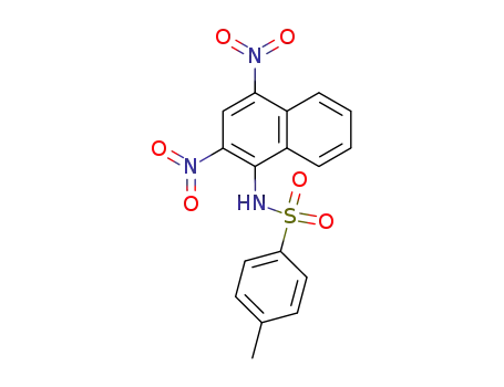 Molecular Structure of 52077-96-0 (N-(2 4-DINITRO-1-NAPHTHYL)-P-TOLUENESULFONAMIDE)