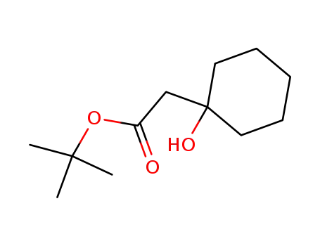 Molecular Structure of 5292-13-7 (tert-butyl (1-hydroxycyclohexyl)acetate)