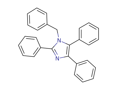 Molecular Structure of 13269-91-5 (1H-Imidazole, 2,4,5-triphenyl-1-(phenylmethyl)-)