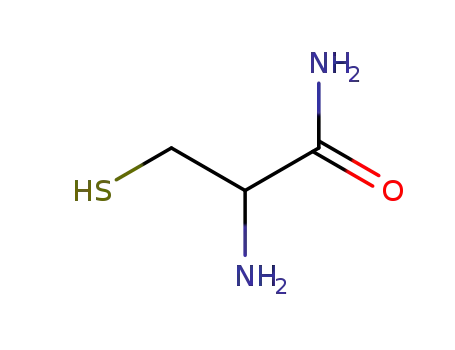 Molecular Structure of 758-90-7 (Propanamide, 2-amino-3-mercapto-)