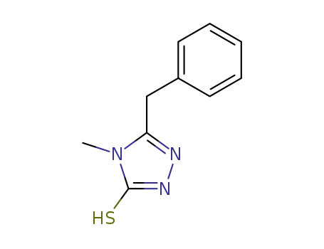 Molecular Structure of 51291-31-7 (5-BENZYL-4-METHYL-4H-1,2,4-TRIAZOLE-3-THIOL)