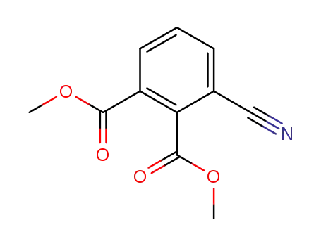 Molecular Structure of 103856-64-0 (dimethyl 3-cyanobenzene-1,2-dicarboxylate)