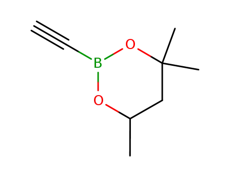 Molecular Structure of 13722-63-9 (1,3,2-Dioxaborinane, 2-ethynyl-4,4,6-trimethyl-)